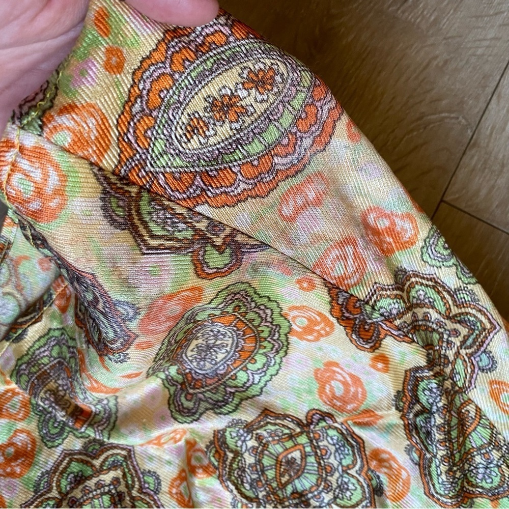 Vintage Maxi Dress House dress Mumu handmade paisley - Picture 6 of 7